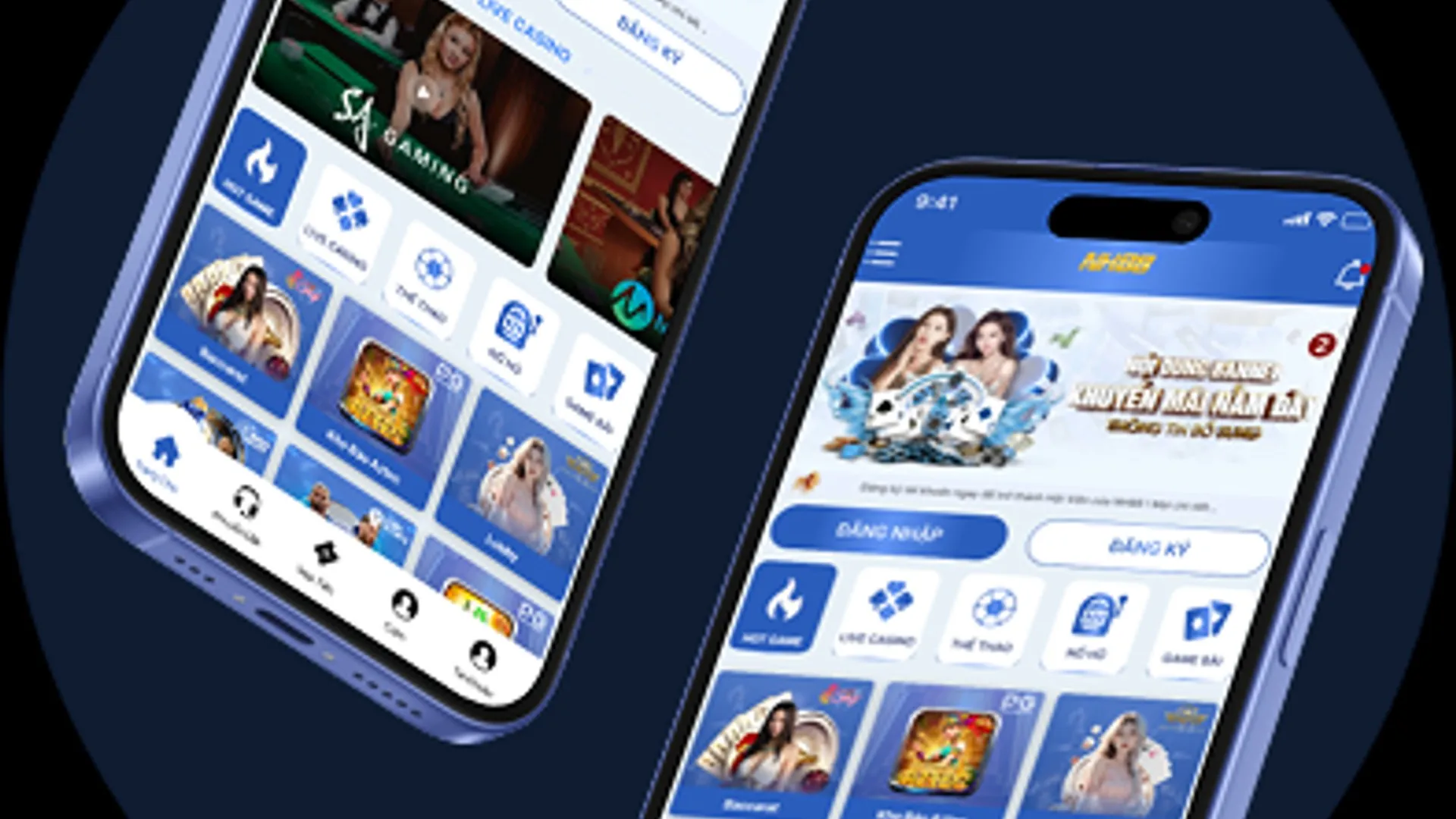 Điện thoại Android hiển thị ứng dụng 39bet